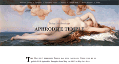 Desktop Screenshot of aphroditetemple.com