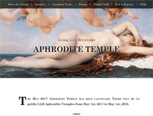 Tablet Screenshot of aphroditetemple.com